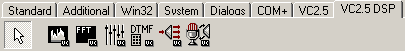 VC components, DSP palette, 2.5 KB